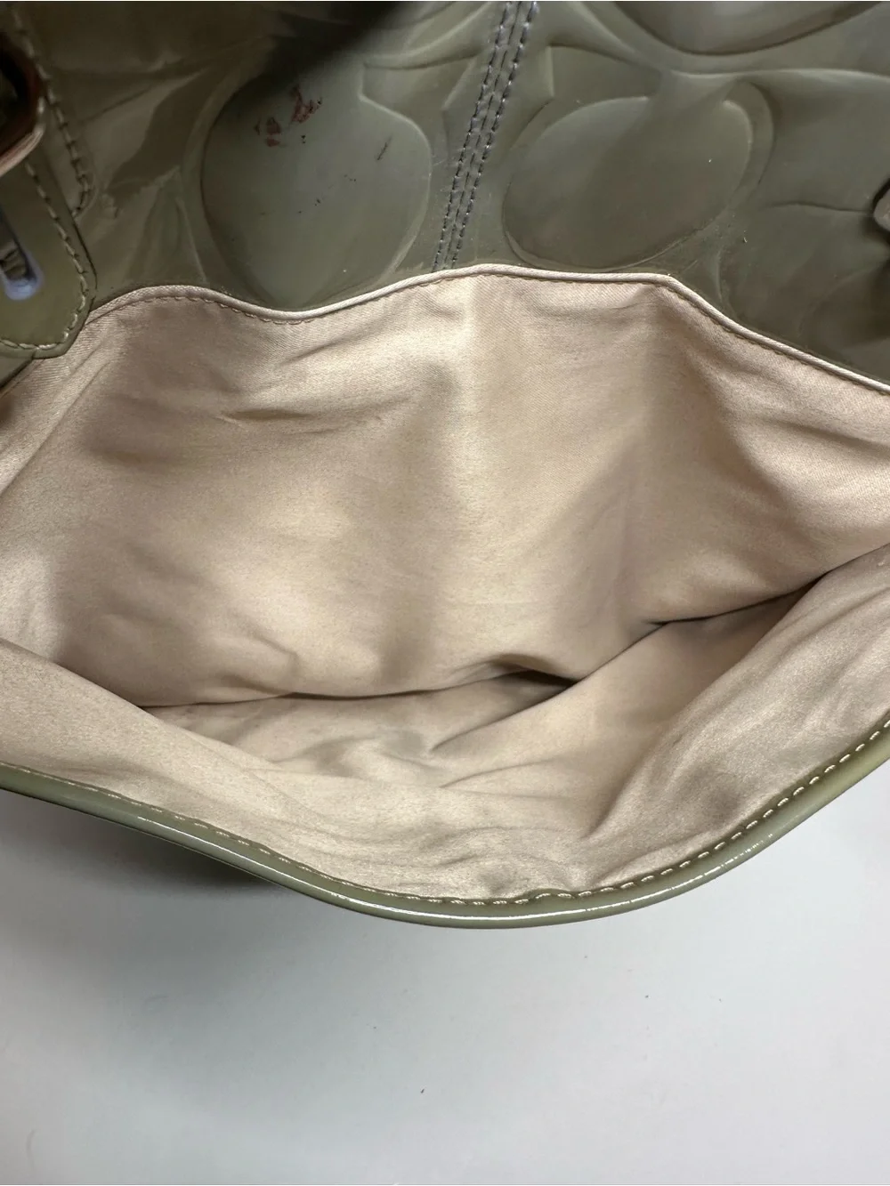Coach glossy patent